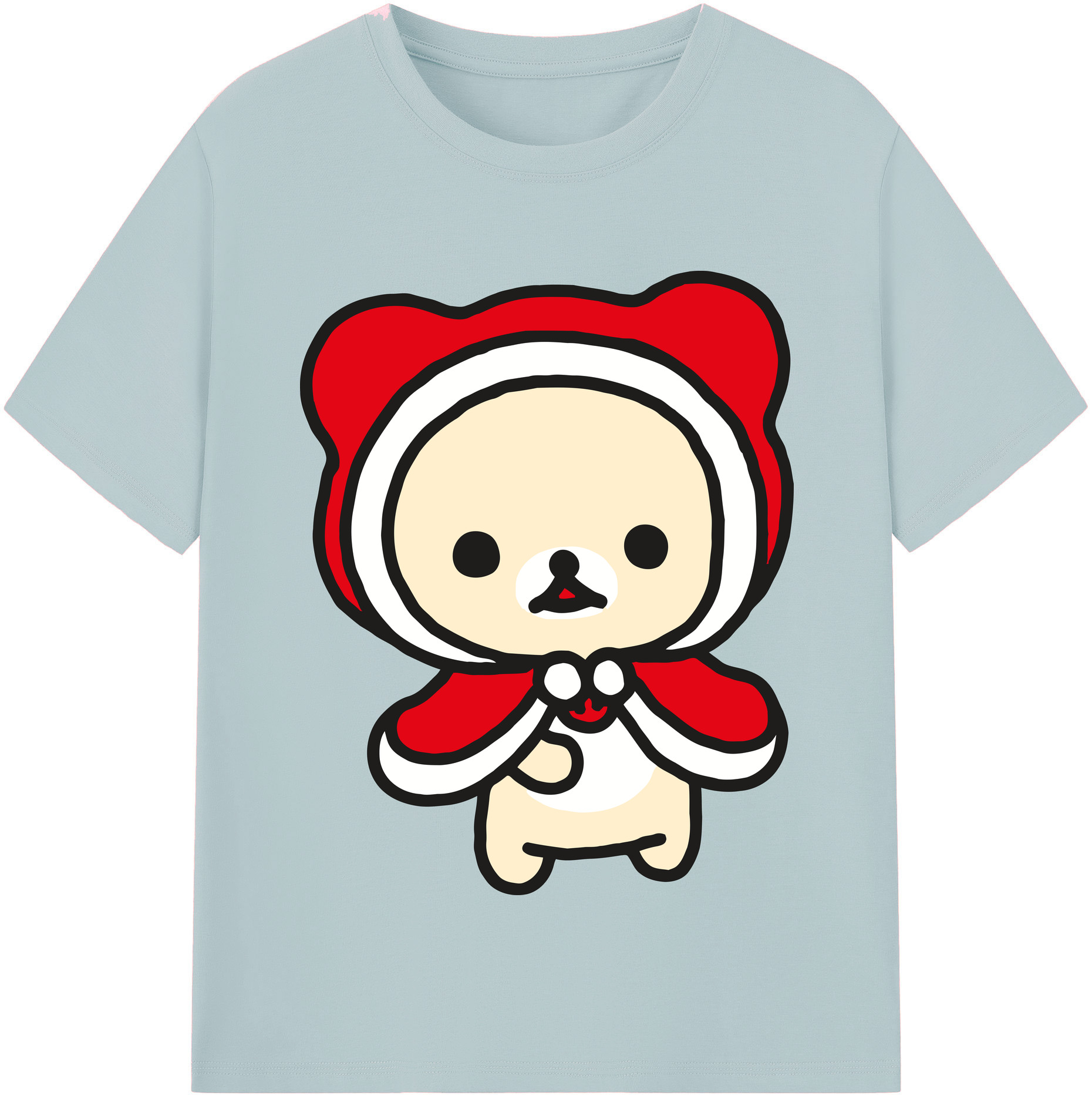 （画像用） リラックマ リラックマ キイロイトリ Rilakkuma Korilakkuma Kiiroitori 綿100％半袖Tシャツ（フロントプリント）